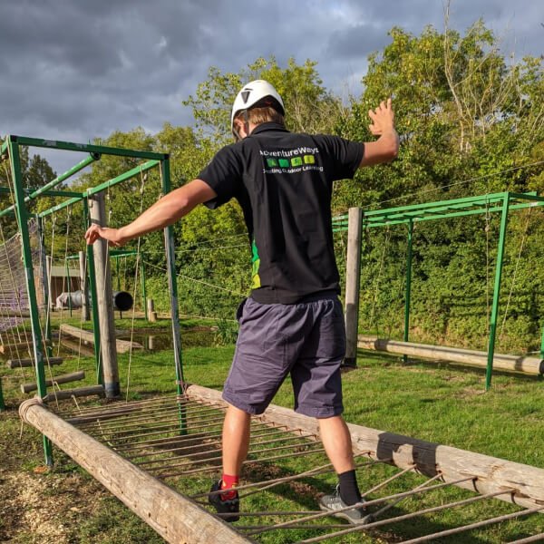 Josh on low ropes